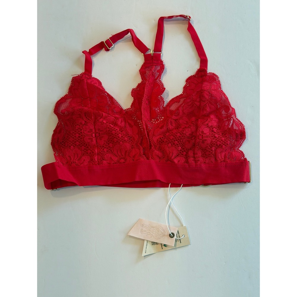 HAH SistHAH‎ Bralittle Siren Red Lace Racerback Bralette XS NEW